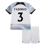 Fotbalové Dres Liverpool Fabinho #3 Dětské Venkovní 2022-23 Krátký Rukáv (+ trenýrky)